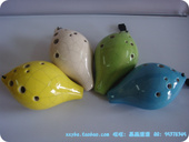 正品 西子龙韵 九孔彩釉心型陶笛 四色 陶笛 9孔 高音G调 SG 包邮